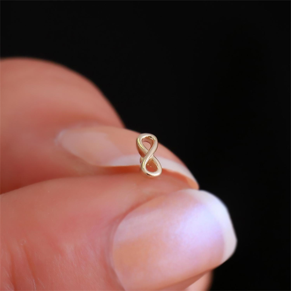 14 Ayar Altın Sonsuzluk Figürlü  Tragus Piercing