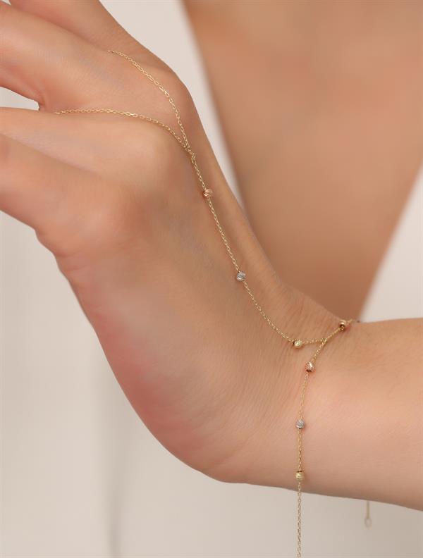 14K Gold Three Color Doric Basilisk