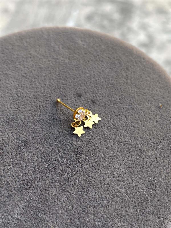 14K Solid Gold Interlocking Nose Ring