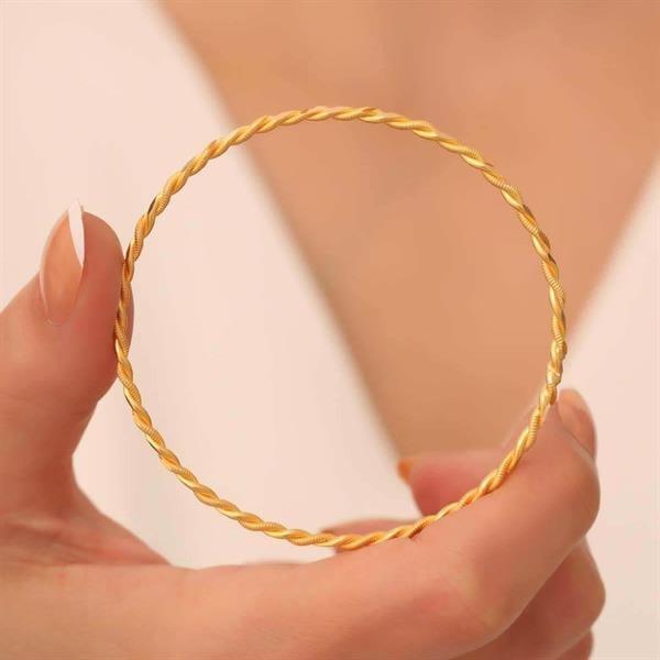 22K Gold Twist Bracelet 10 Gr