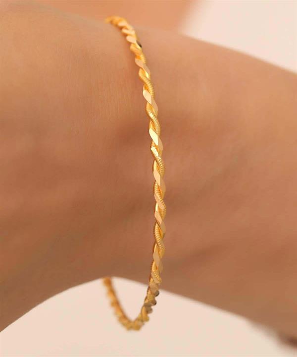 22K Gold Twist Bracelet 10 Gr