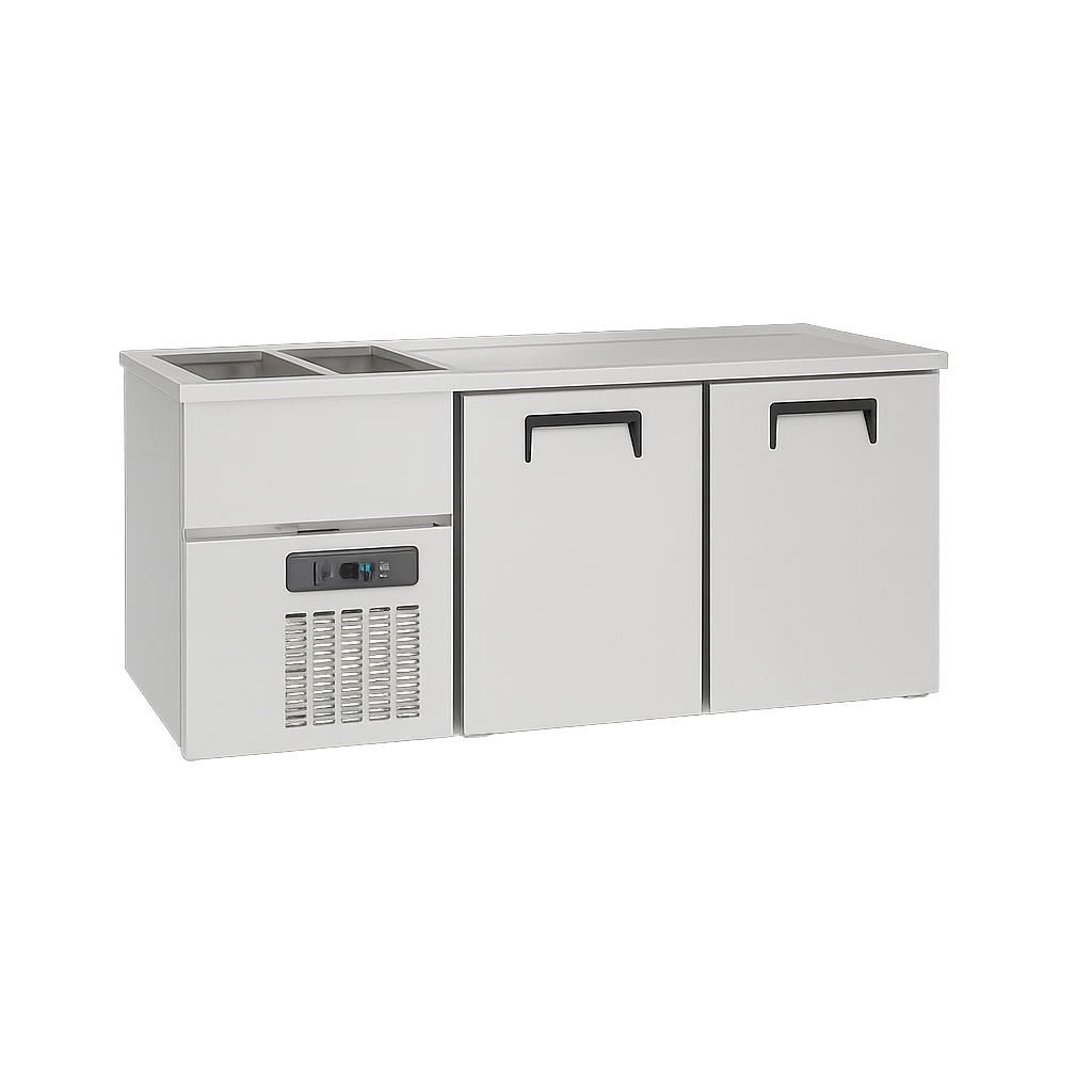  Frenox KGN2-2E-L-R290 Çift Evyeli Bira Soğutucu Buzdolabı KGN2-2E-L-R290