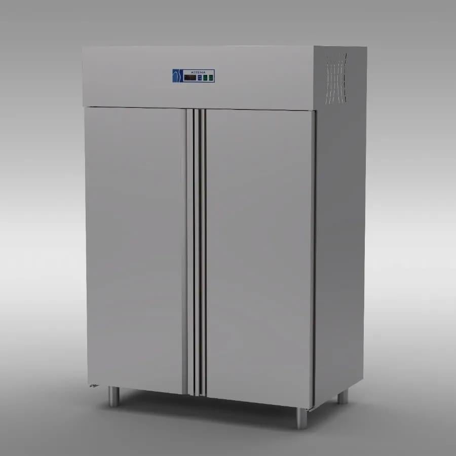 Astema Dik Tip Çift Kapılı Endüstriyel Buzdolabı, 1400 L, 430 Krom