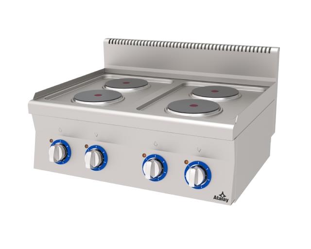Atalay 4'lü Set Üstü Elektrikli Ocak 80x60x30 cm, E AEO - 860