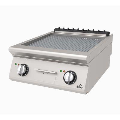 Atalay 60 cm Yarı Oluklu Elektrikli Pleyt Izgara 60x73x30, AEI - 673 / N
