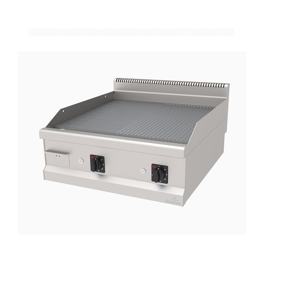 Atalay Yarı Oluklu 80 cm Gazlı Pleyt Izgara, 80 x 90 x 30, AGI - 890 / ND S 