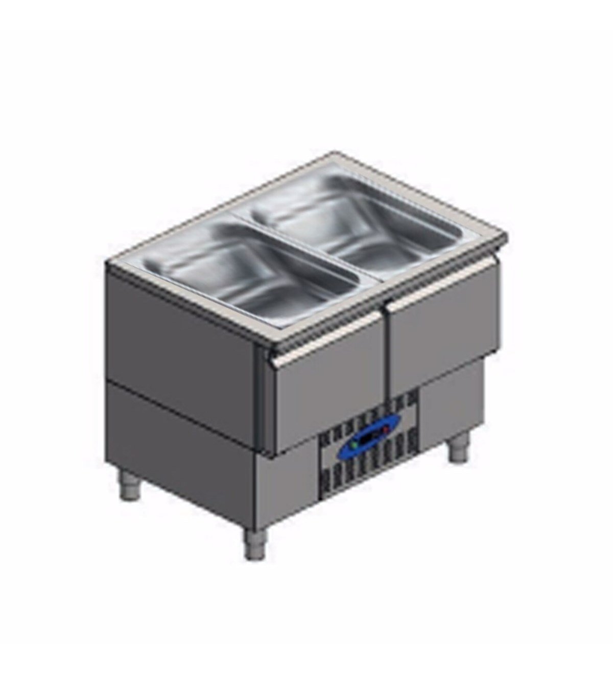 CSA CS-CİH2 700 SH-AK Alttan Motorlu Derin Dondurucu, 474 L, 2 Kapılı