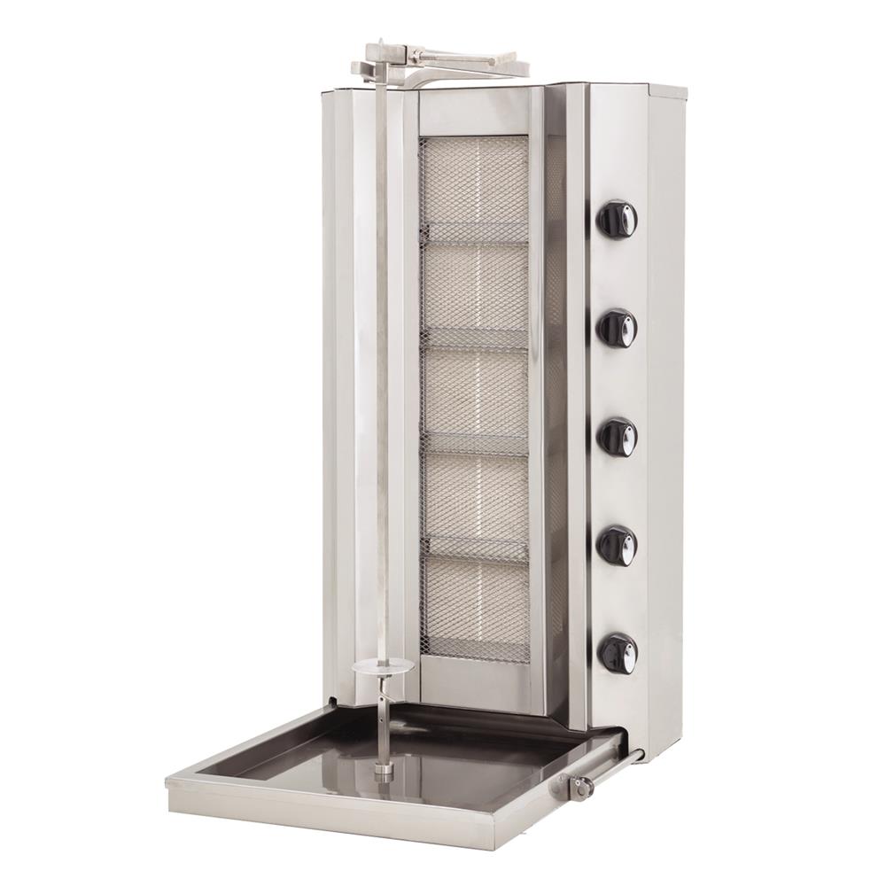 DRN Sabit Döner Ocağı, Doğalgazlı/LPG'li, 4 Radyanlı, 55×70×100 cm, DRNDSG-4