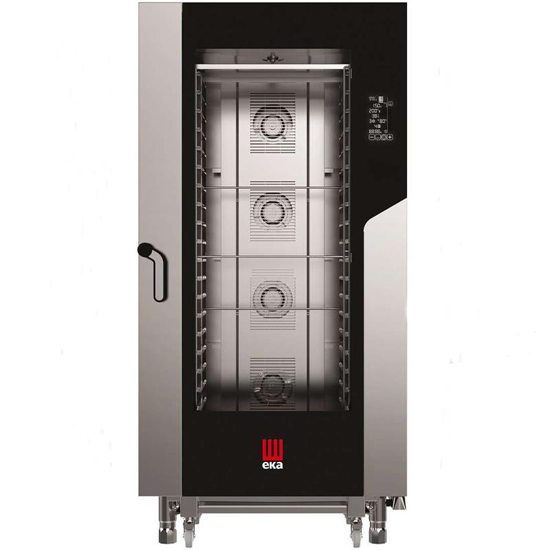 Eka Elektrikli Konveksiyon Fırın, Nemlendirmeli, Elektromekanik Kontrol 16 Tepsili 60x40 Cm, MKF 1664 BM