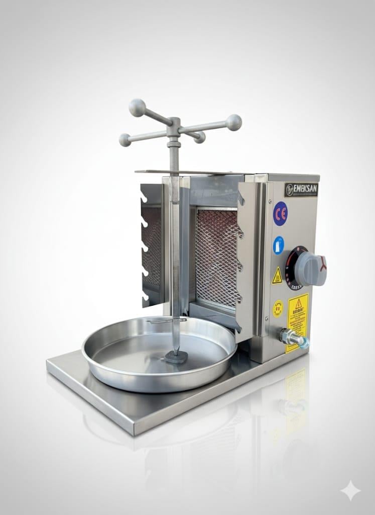 Emeksan 1'li Döner Ocağı Gazlı/Tüplü Ce Belgeli Manuel Döner Ocağı