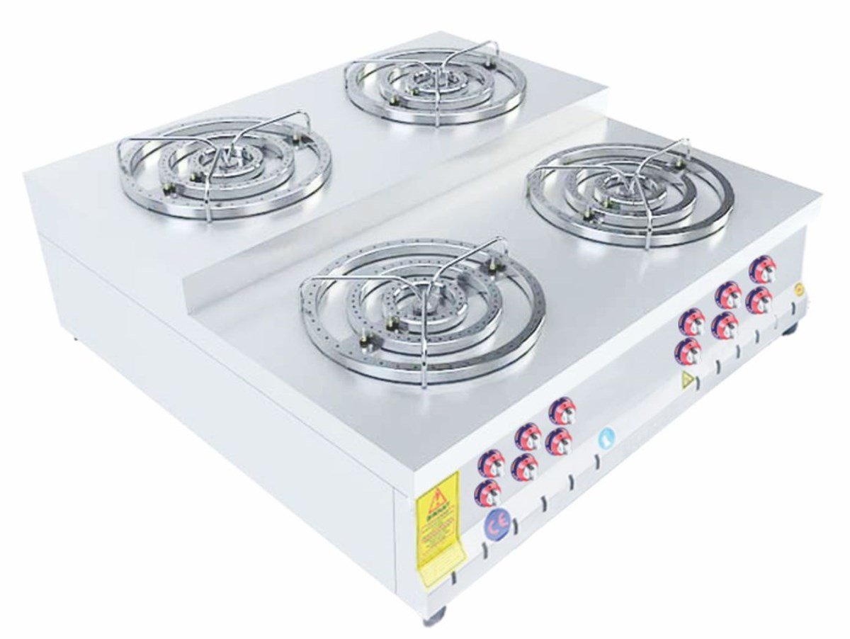 Emeksan 4'lü Künefe Ocağı Basamaklı Künefe Ocağı Üç Yanışlı Künefe Ocağı Gazlı Ce Belgeli