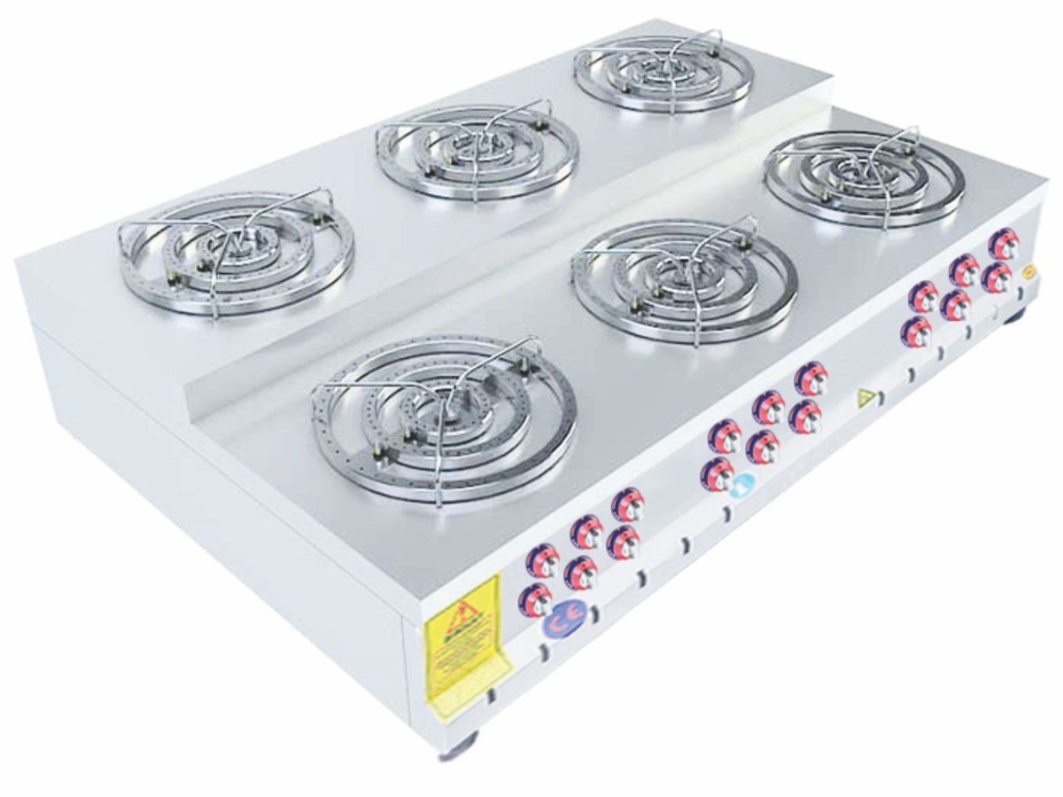 Emeksan 6'lı Künefe Ocağı Üç Yanışlı Künefe Ocağı Basamaklı Künefe Ocağı Gazlı/Tüplü Ce Belgeli