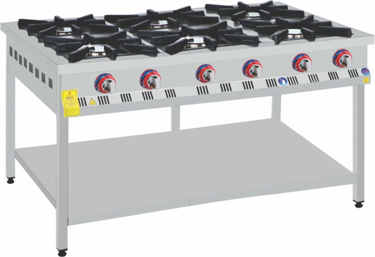 Emeksan Gazlı Set Üstü Ocak 6'Lı 120*80*25 cm