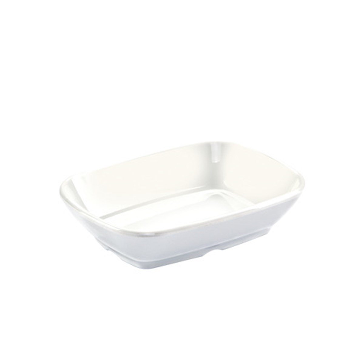 Evren Melamin Kare Kayık Tabak, 14*10 cm