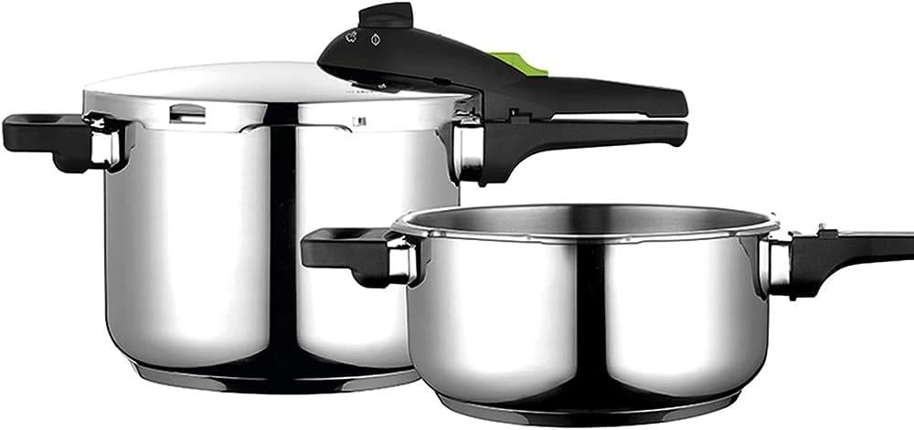 Fagor Rapid Ekspress Düdüklü Tencere, 4+6 Litre, 2'li Set, Cam Kapaklı