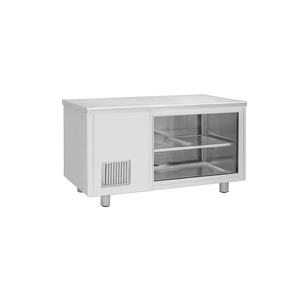 Frenox 140x70x85 cm. 250 lt.Cam Kapılı Tezgah Tipi Buzdolabı CSN2-BG-DZ-R290