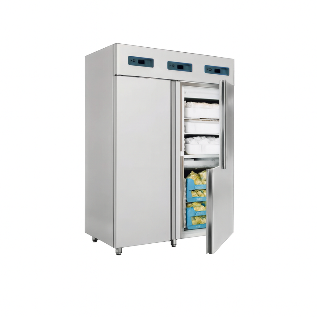 Frenox 140x81x205 cm.1400 lt. 2 Kapılı Kombinasyon Soğutmalı Buzdolabı,Derin Dondurucu VNL14-3T-R290