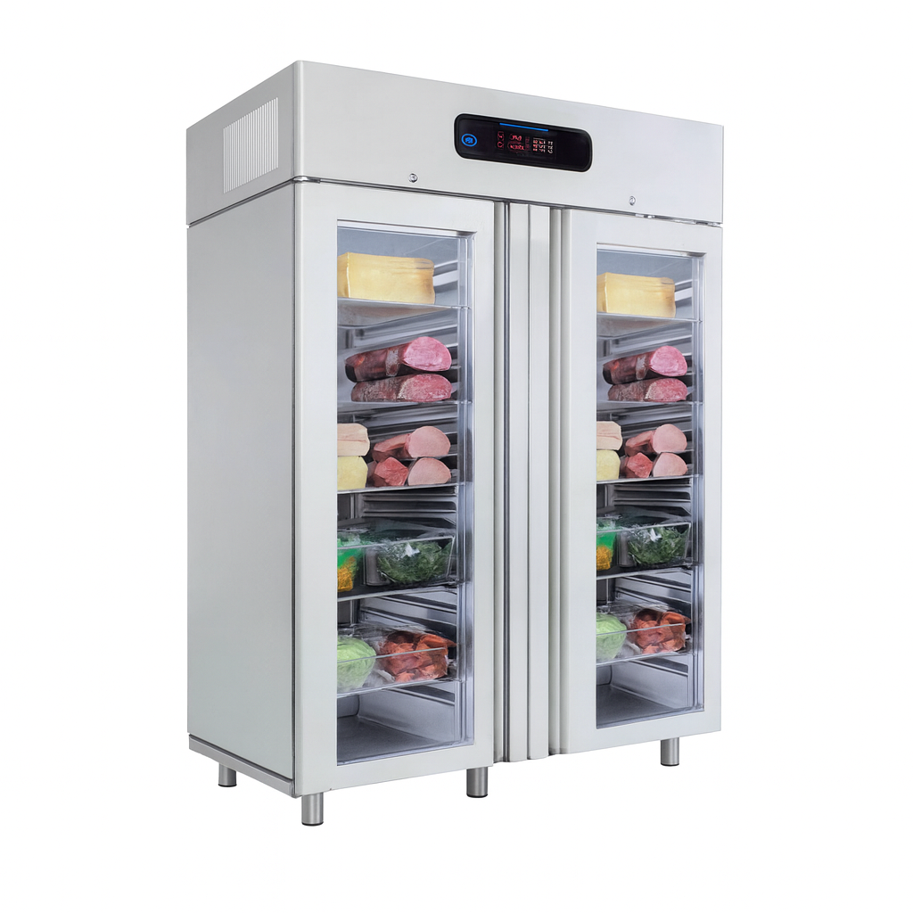 Frenox 144x85x213 cm. 1400 lt. 2 Cam Kapılı,Panel Dik Tip Derin Dondurucu PA-BL14-G-R290