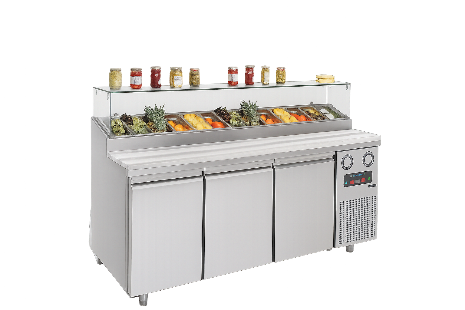 Frenox  223x83x128 cm. 720 lt. Pizza Hazırlık Buzdolabı PMN-223-R290