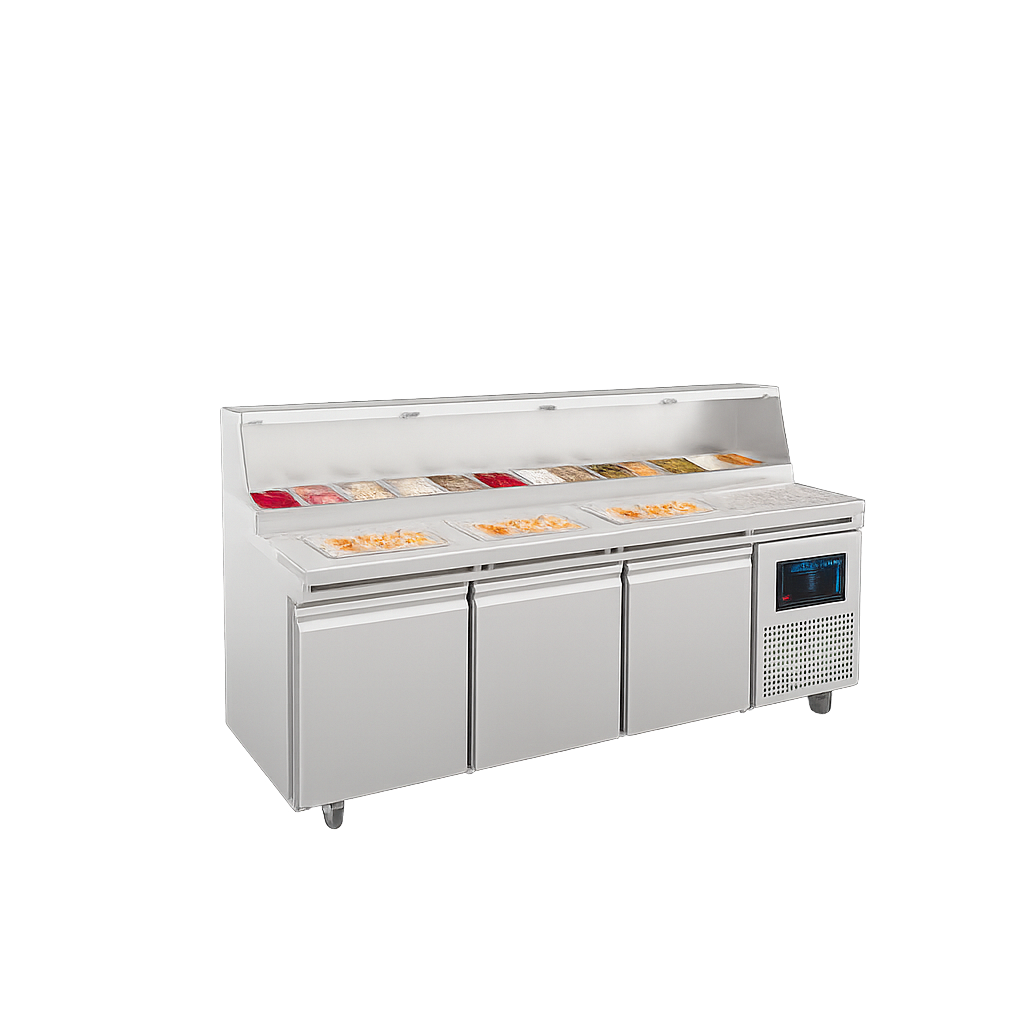 Frenox  237x85x133 cm.720 lt. Pizza Hazırlık Buzdolabı PIZ-237-R290