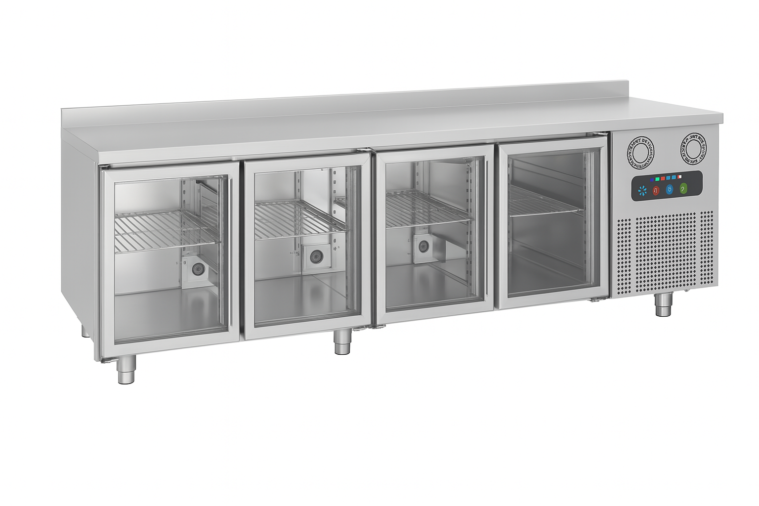 Frenox 4 Cam Kapılı Tezgah Tipi Buzdolabı  CGN4-G-R290