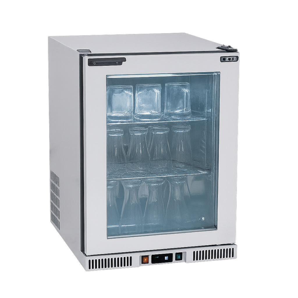 Frenox  60x60x84,5 cm. 110 lt.Cam Kapılı Tezgah Altı Slim Buzdolabı BSN1-G-R290