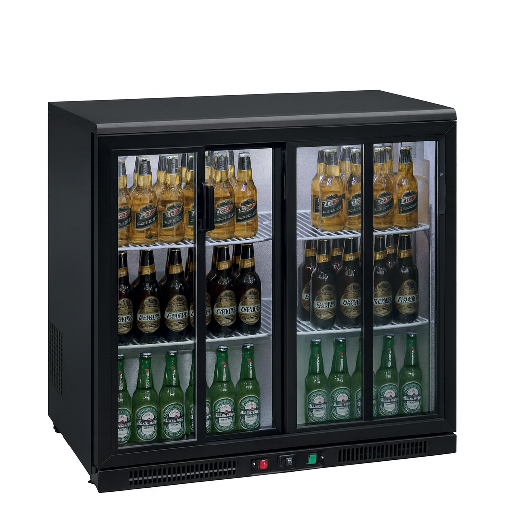 Frenox  92x50x91 cm. 210 lt. Sürgü Cam Kapılı Bar Buzdolabı BB250SL-R290