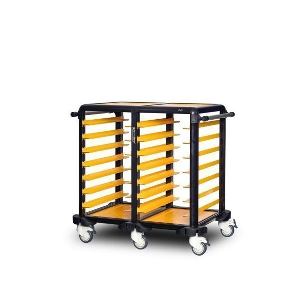 Gastrolley 75 İkili Servis Tepsi Arabası, Etrafı Açık, 101x71x99 cm