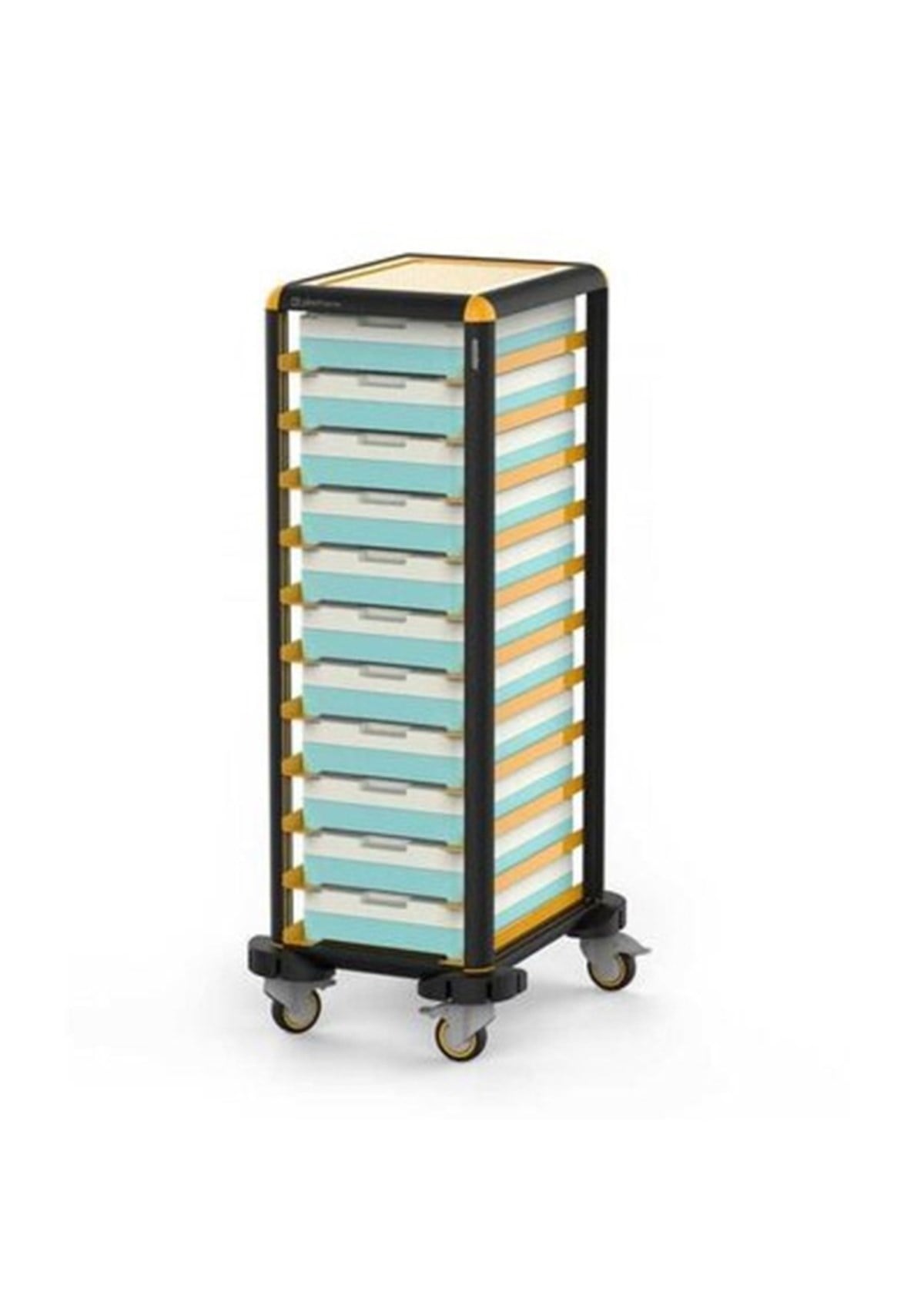 Gastrolley Tekli Termo Tepsi Arabası, Etrafı Açık, 57x71x149 cm