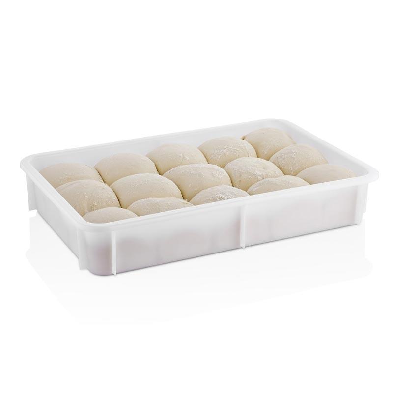 GastroPlast GPH-100/2 Polipropilen Pizza Hamur Teknesi, 400x300x100 mm