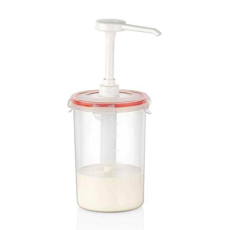 GastroPlast Yuvarlak Sos Dispenseri, 1.5 L, Şeffaf