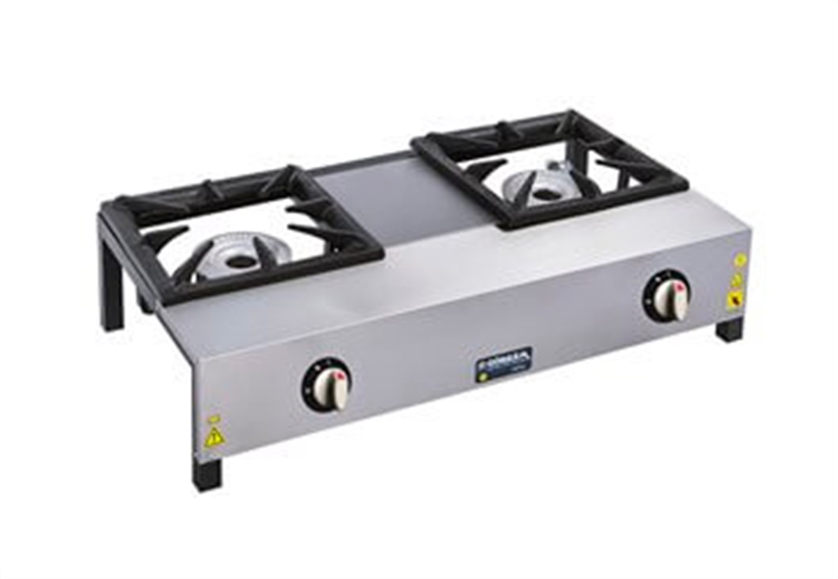 Görkem Kısa Ayak Lokanta Ocağı İkili Doğalgaz/Tüplü 86x47x23 cm