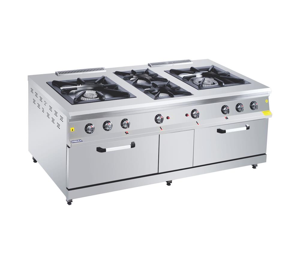 Görkem Kuzineli Ocak Doğalgaz/Tüplü Çift Yanışlı 4 Gözlü 200x100x85 cm