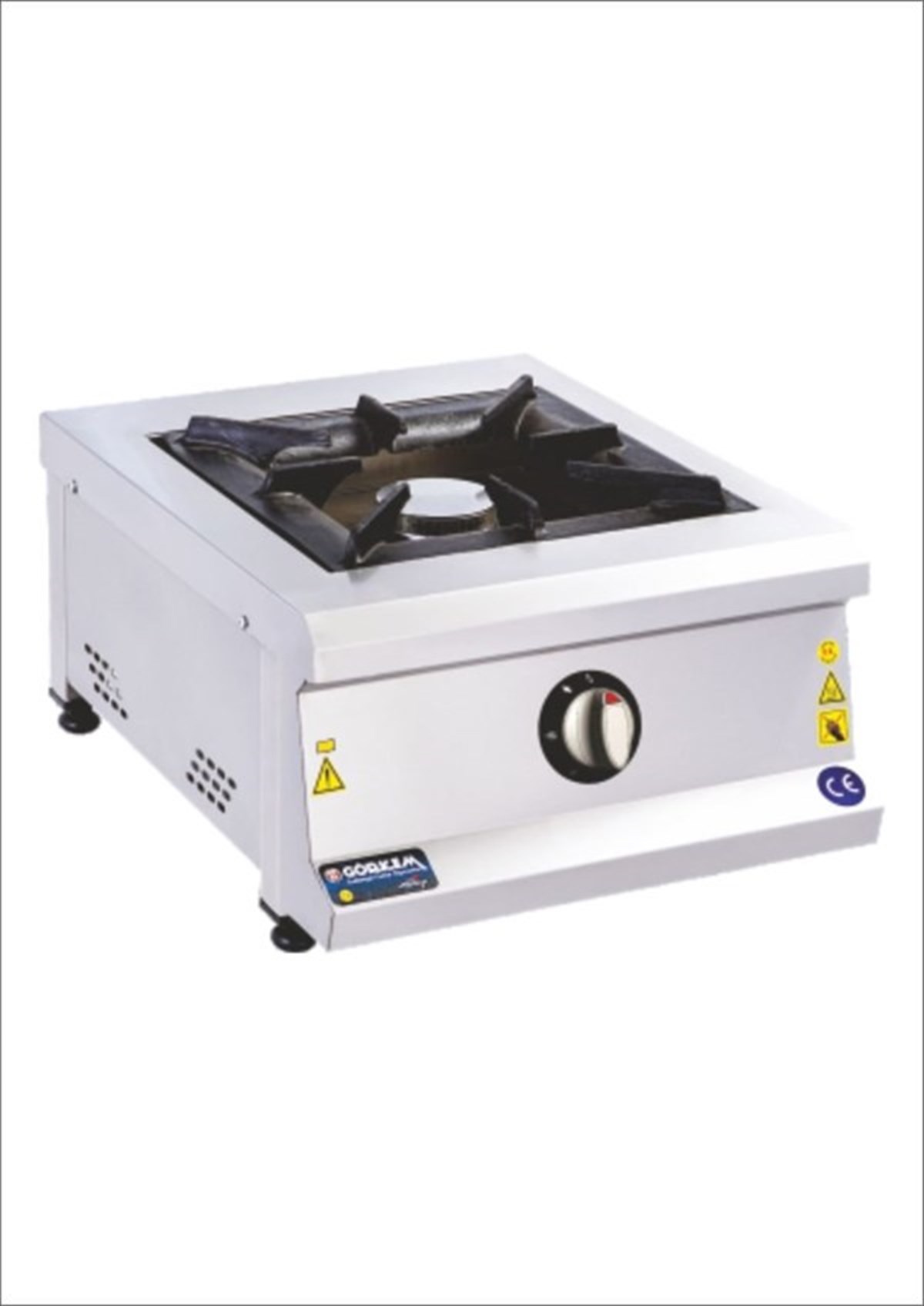 Görkem Set Üstü Ocak 1'Li Profesyonel Doğalgaz/Tüplü 50x60x30 cm