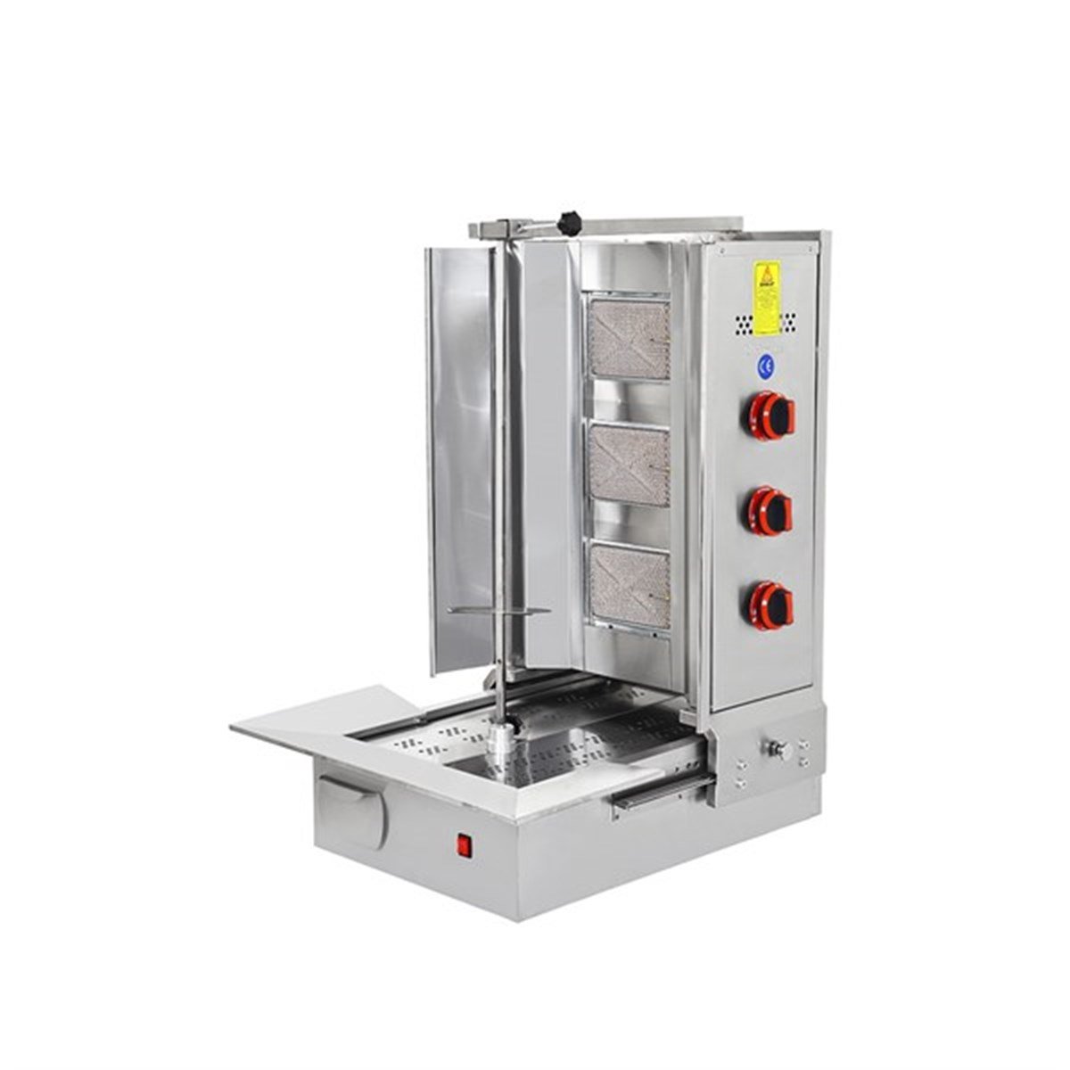 Himaksan 3 Radyanlı Alttan Motorlu Döner Ocağı Gazlı Ce Belgeli