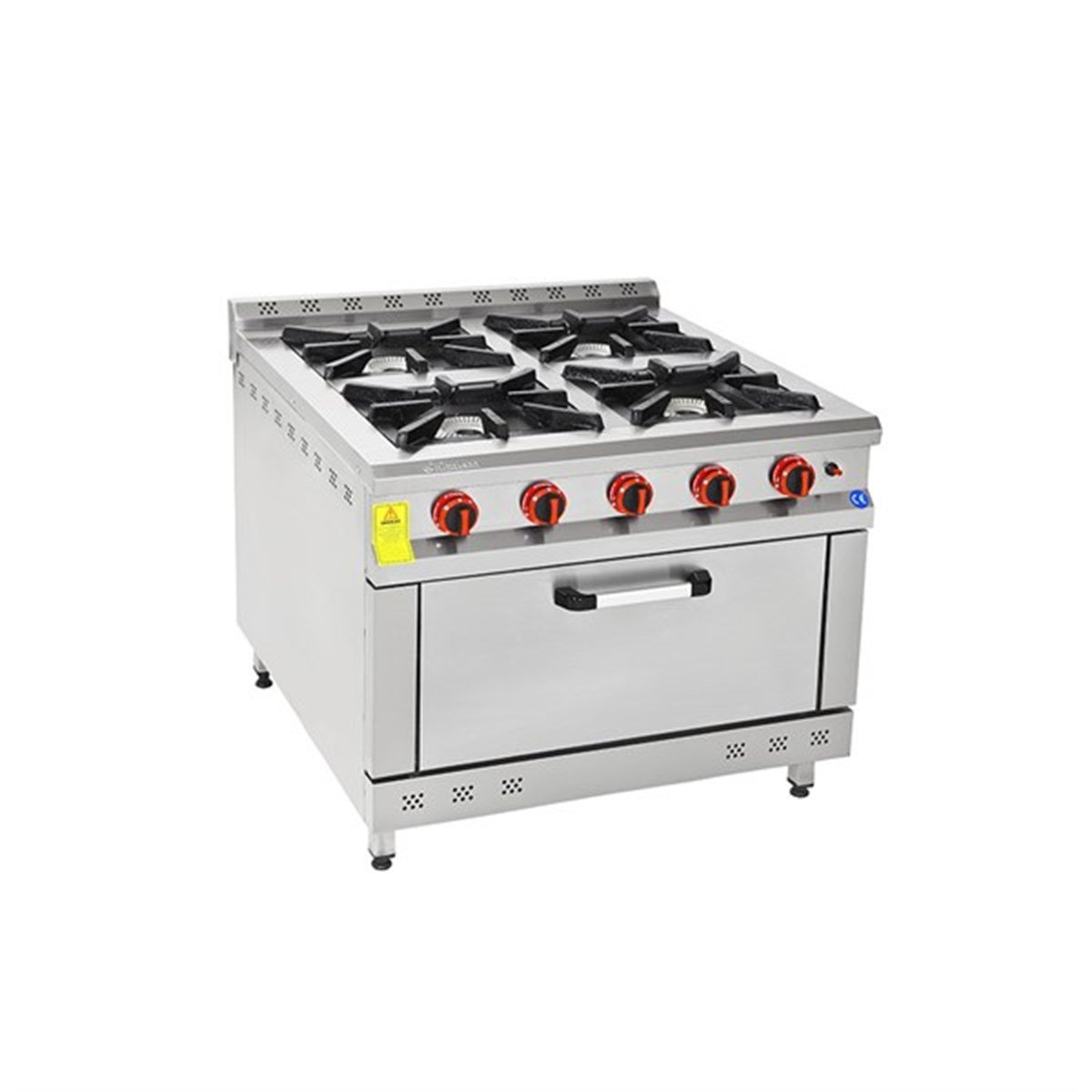 Himaksan 4 Lü Kuzine 4 Ocak 1 Fırın 80*80*85 Gazlı Ce Belgeli
