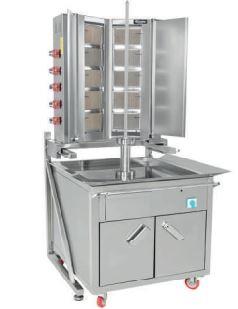 Himaksan Arabalı Döner Ocağı Gazlı 5+5 Radyanlı