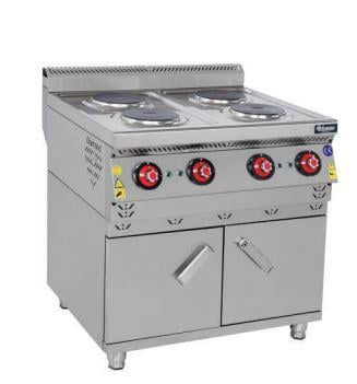 Himaksan Elektrikli Dolaplı Ocak 4 Lü, 80x70x85 cm