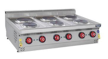 Himaksan Elektrikli Set Üstü Ocak 6 Lı, 120x70x30 cm