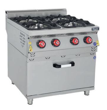 Himaksan Gazlı Kuzine, 4 Ocak 1 Fırın 80*90*85 cm