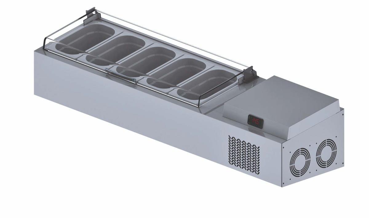 İceinox VTS 132 PL Set Üstü Saladbar 5 GN 1/4 -150