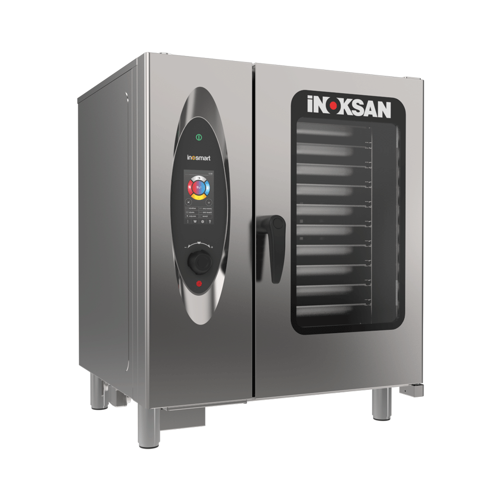 İnoksan FBE 10T Elektrikli Dokunmatik Kombi Fırın, GN 1/1-10 Tepsi