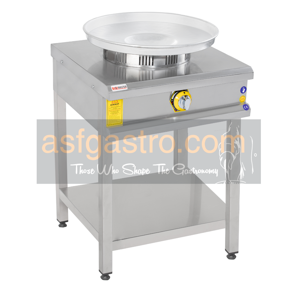 İnoxmaster Taban Raflı Tekli Tantuni Ocağı, Doğalgazlı / LPG, 50X50X85 cm