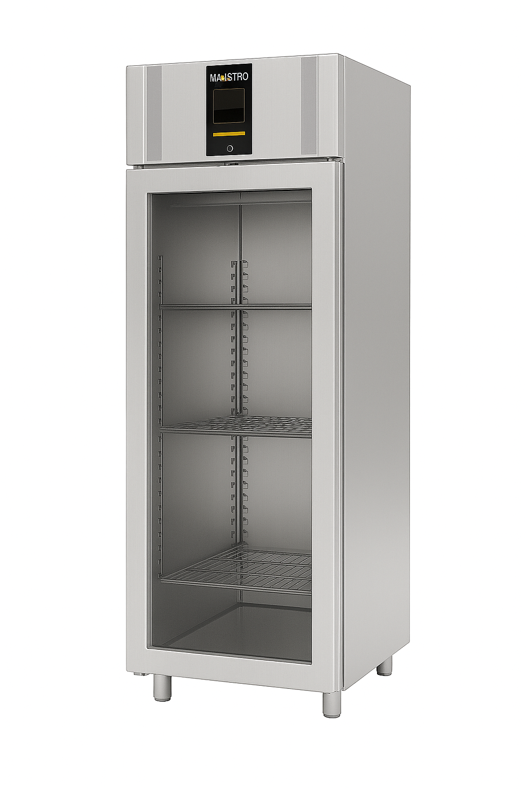 Ndustrio 1 Tam Cam Kapı,Üstten Motorlu,40 Tepsi Kapasiteli Dik Tip Pastane Buzdolabı PNX- CPW-101-UC-GD