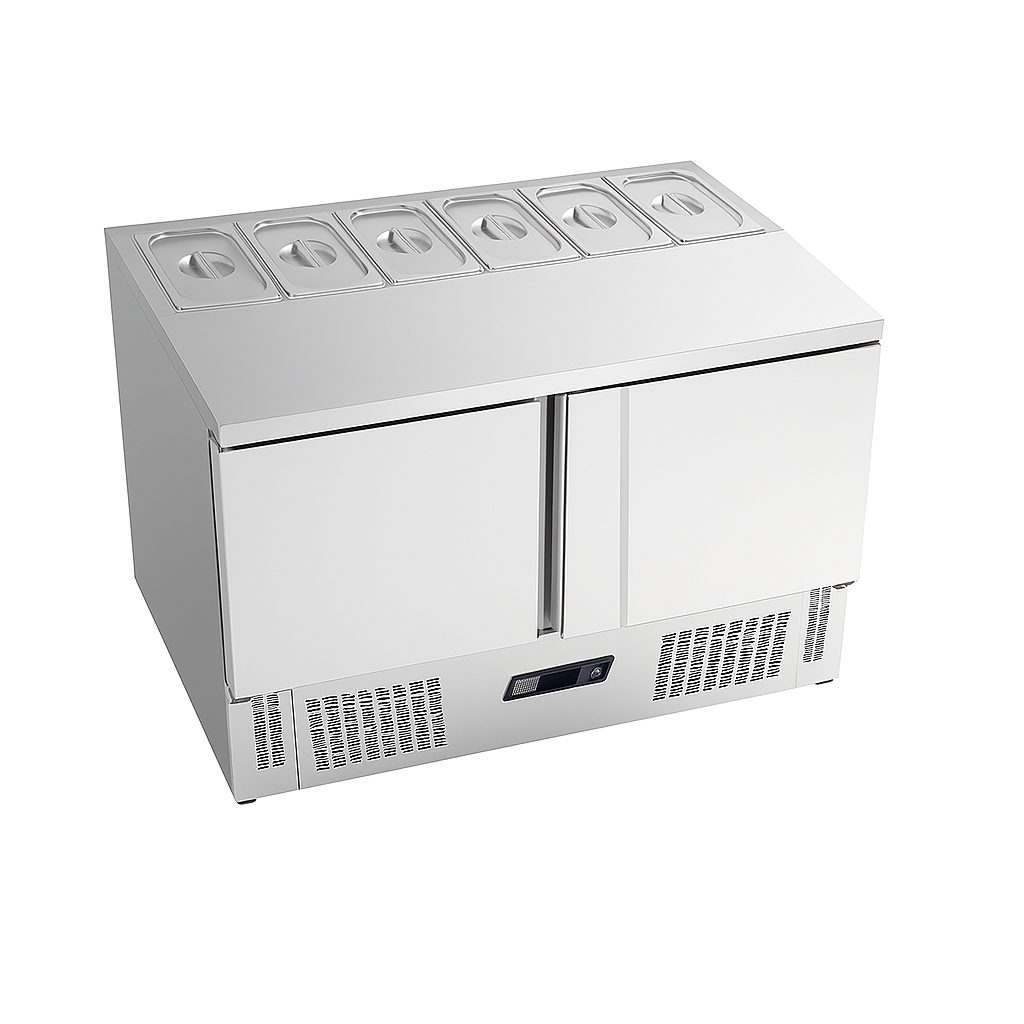 Ndustrio 2 Kapılı,Snack Kapaklı Saladbar  SLD 6105 HL SC