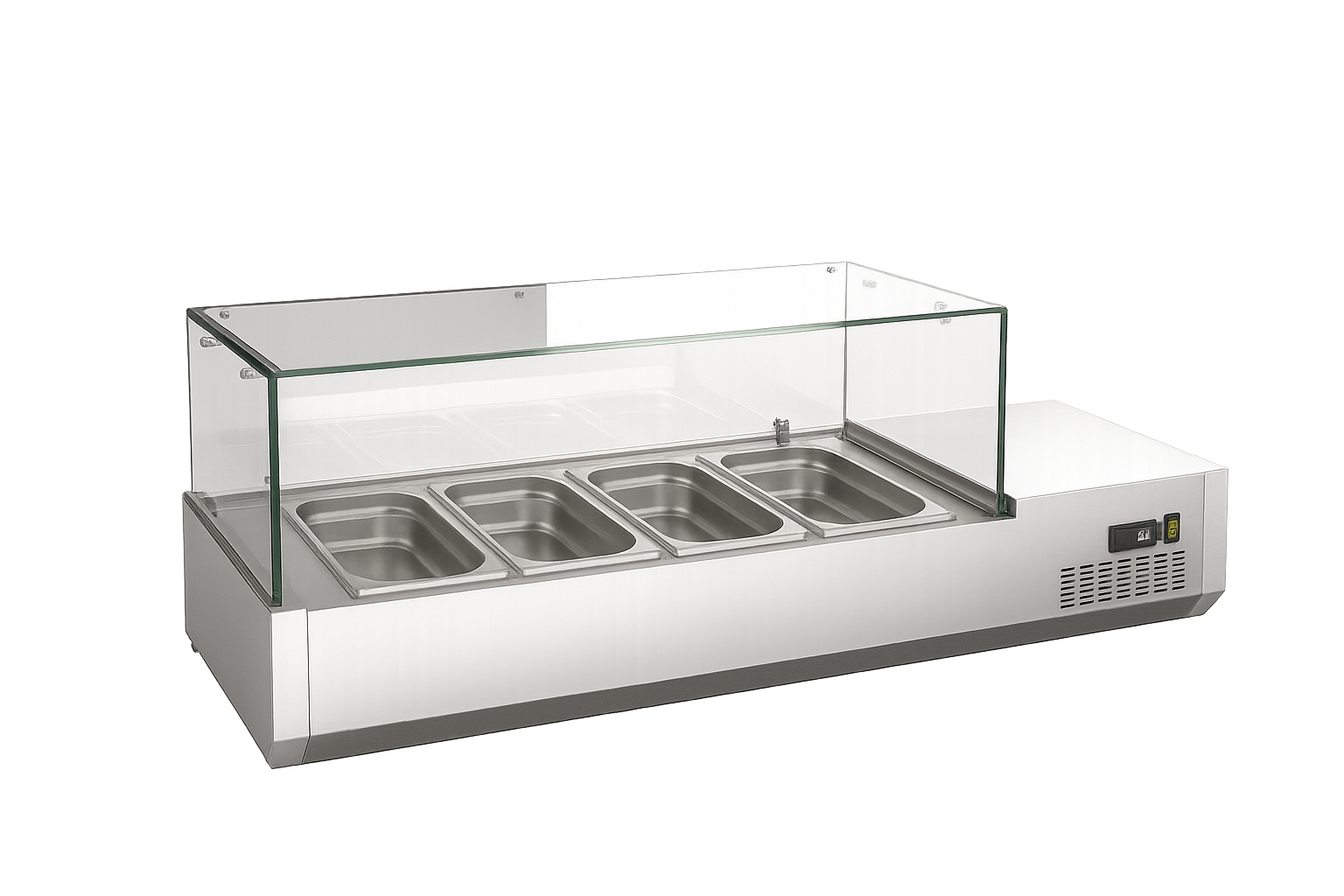 Ndustrio Camlı,1/4 GN Küvetli Set Üstü Teşhir Ünitesi TTR-100 GC 