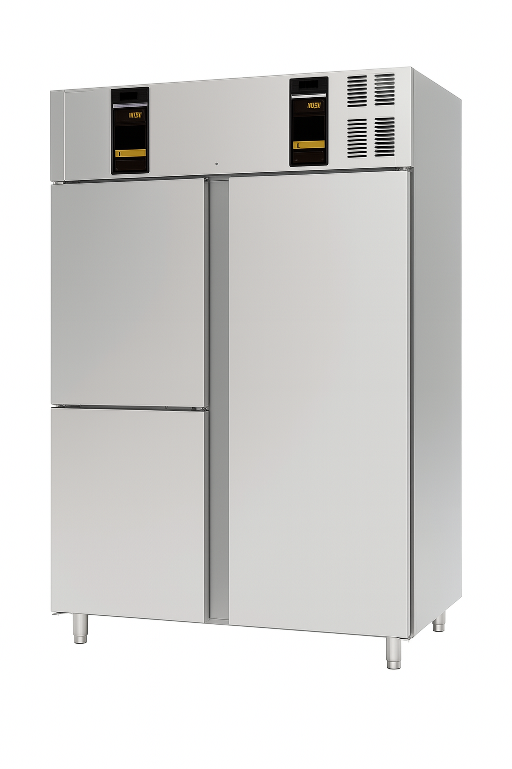 Ndustrio  Dik Tip Pastane Mix Buzdolabı - 1 Tam 2 Yarım Kapılı,  Üstten Motorlu PNX- CPPN-203-UC-MIX