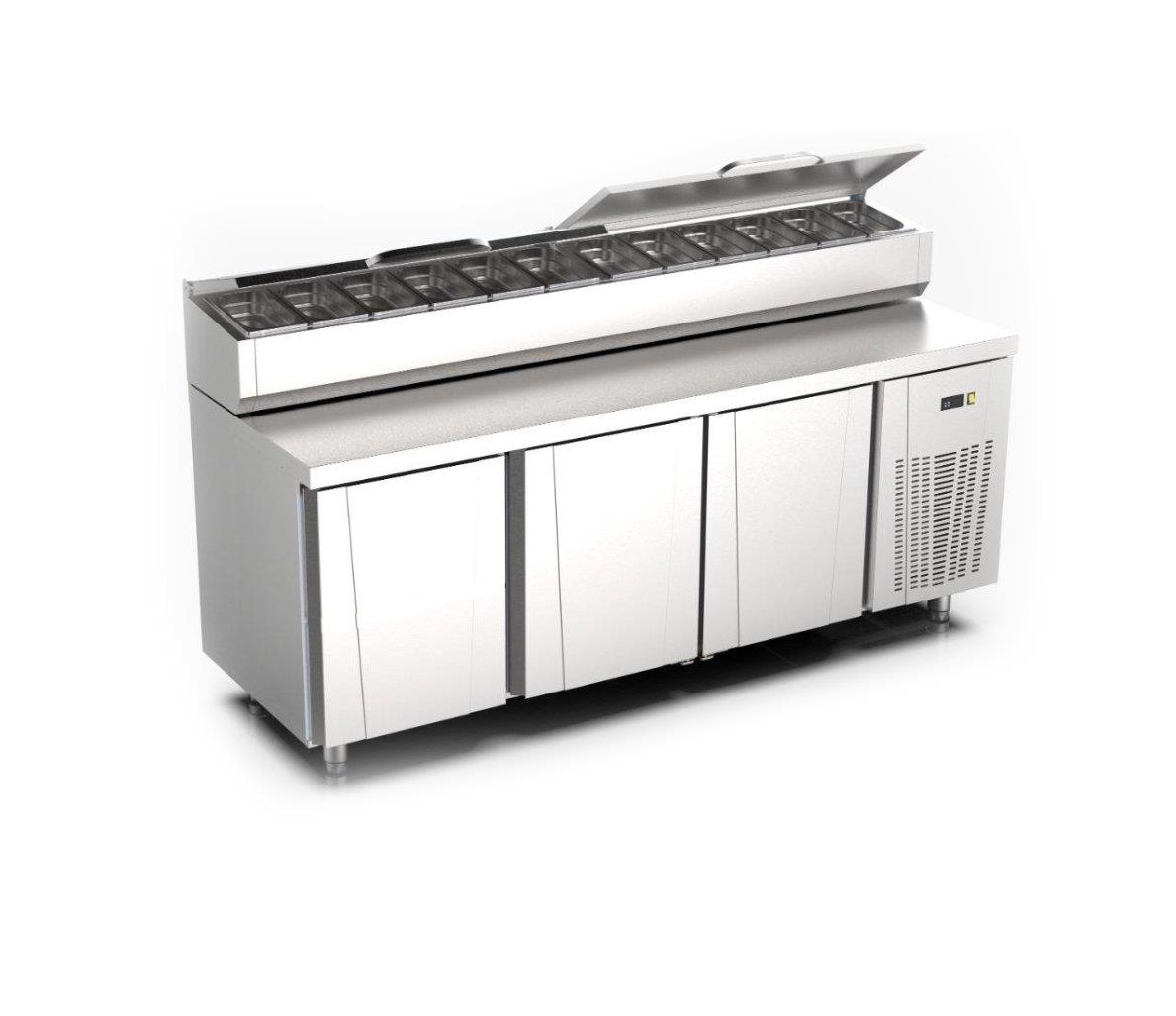 Ndustrio Tezgah Tip Make-up Buzdolabı 12 Gn Küvetli MUR-73