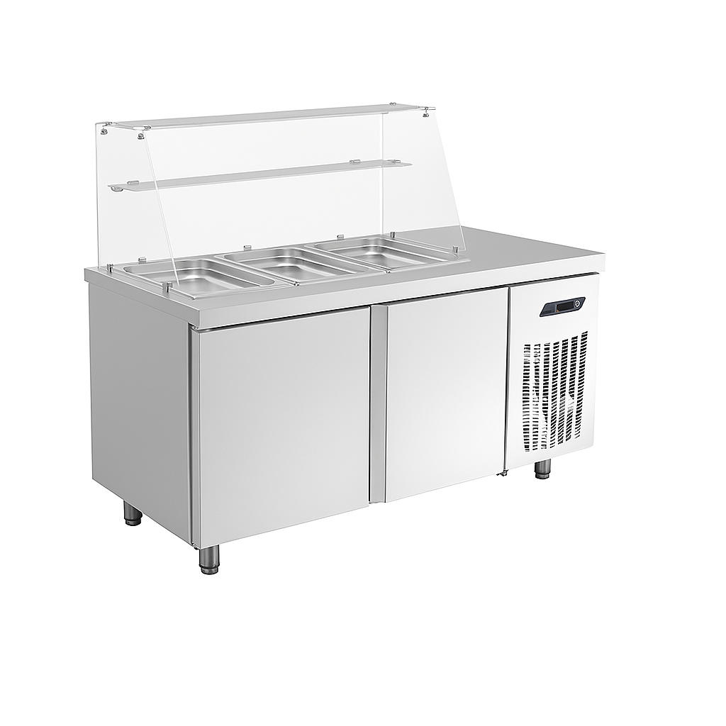 Ndustrio Tezgah Tipi,2 Kapılı Gastronorm Saladbar  TPG -72 SALAD BAR