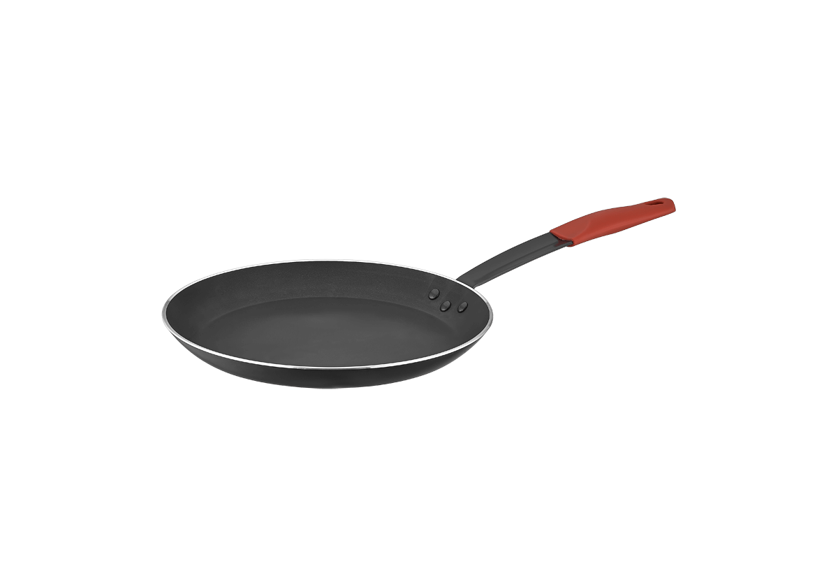 Net Çelik Alüminyum Krep Tava Safran Serisi 22 cm